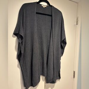 LOFT Charcoal Open-Front Women's Poncho